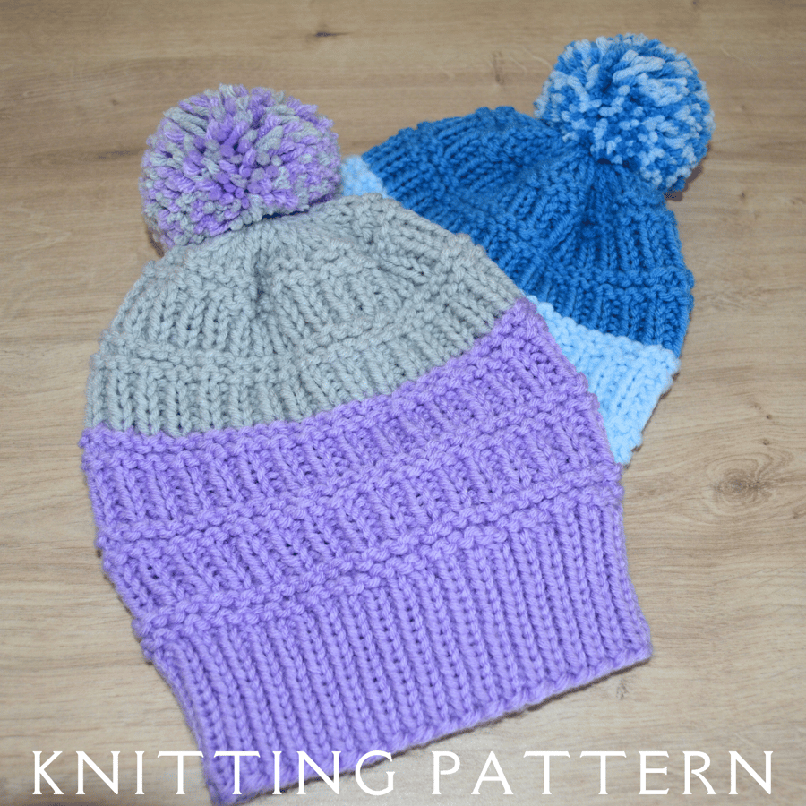 Bobble Hat Knitting Pattern The Crofter Bobble Hat PDF PATTERN ONLY