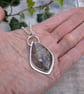 Sterling Silver Garden Moss Agate Statement Gemstone Necklace - JBJ2079 - Image 9