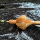 Silk weight drop spindle in hardwood