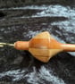 Silk weight drop spindle in hardwood