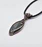 Wrapped and Woven Banded Agate Unisex Pendant - Image 4
