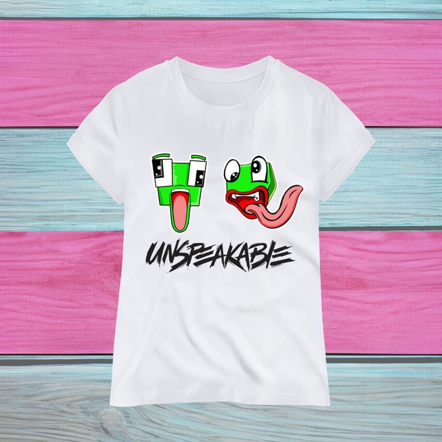 Unspeakable Kids T-Shirt, Quality Sublimation Printed T-Shirt, Various Sizes