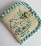 Embroidered Frog Needle Case - Image 1