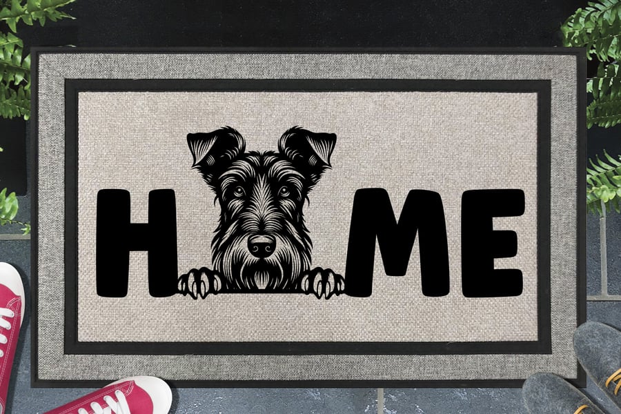 Scottish Deerhound Home Door Mat - All Weather Doormat - 45x70cm 