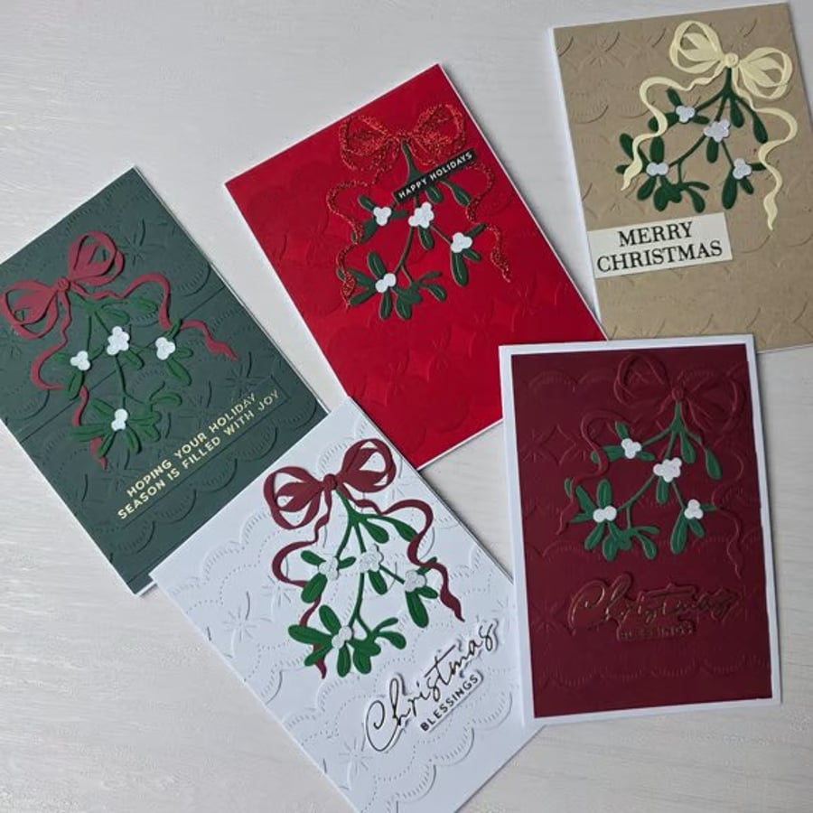Christmas mistletoe card (style 2)