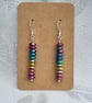Gorgeous Stick Bead Earrings - Rainbow Haematite  - Image 1