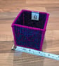 Medium container for office items - dark colours with magenta edge - Image 2