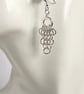 Sterling Silver Graduated Chainmaille Earrings  - Image 6