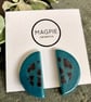 Ceramic half moon earrings - Image 2