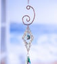 Suncatcher beautiful handmade textured wire work and sparkly beads - Image 7