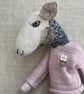 Handcrafted Textile Doll- Martha the Sheep - Image 2