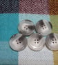 25mm 1" Polyester HORN Buttons TTS & GREY - Image 5