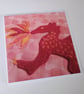 Set of 4 printed blank cards, based on my own design embroidery - Image 5