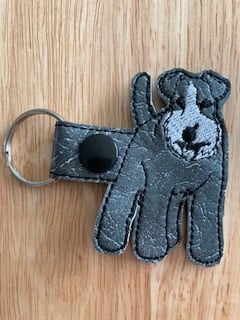 987  Schnauzer keyring