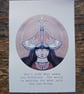 A5 art print- Moth Girl. - Image 2