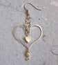 Pearl Heart Earrings - Image 2