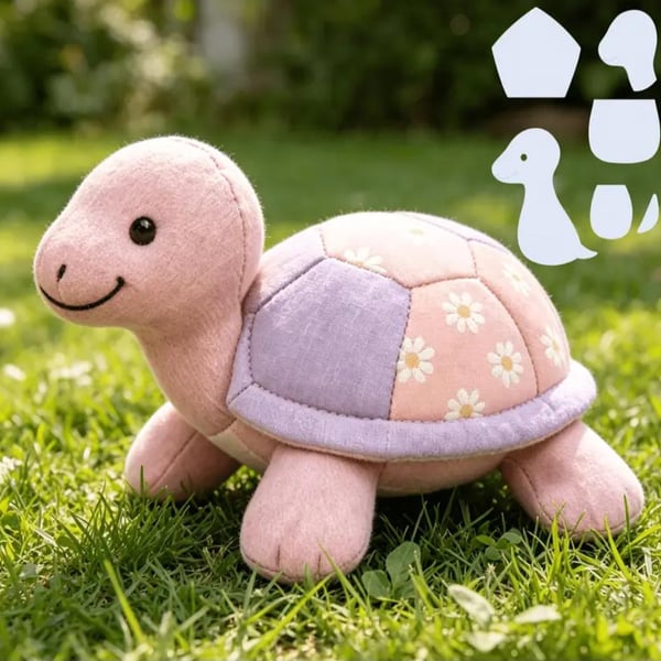 Turtle Toy Thin Acrylic Sewing Templates