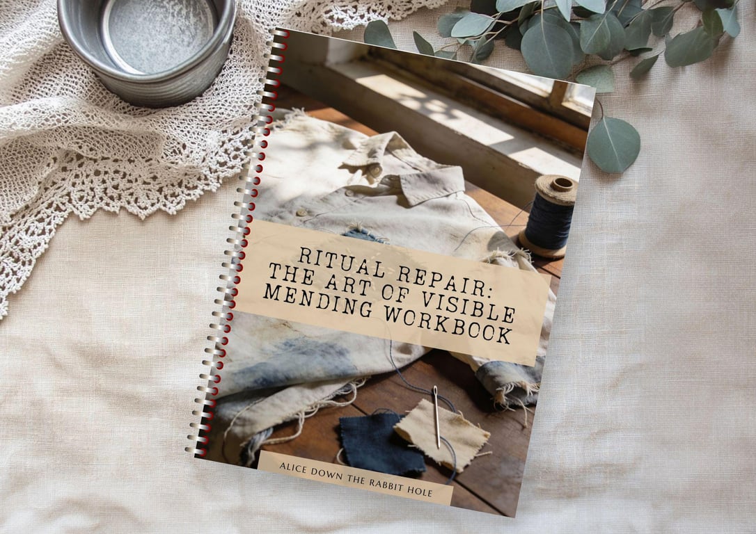 Slow Stitching Ritual Repair: The Art of Visible Mending Workbook