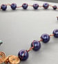 Multicoloured Shell Pearl Flower Floral Bib Necklace - Image 7