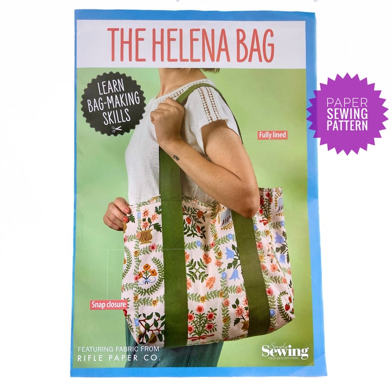 Paper Sewing Pattern, Tote bag, New, Unopened, Uncut (Code 003B)