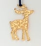 Gold mirrored reindeer - curls - Image 1