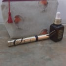 Robin make up bag with red tassel 