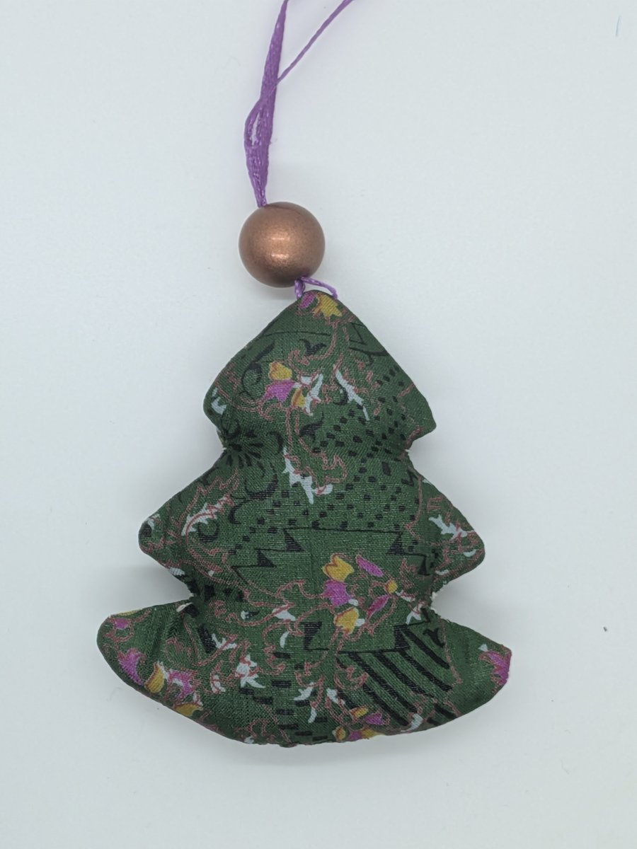 Sari silk Christmas tree 
