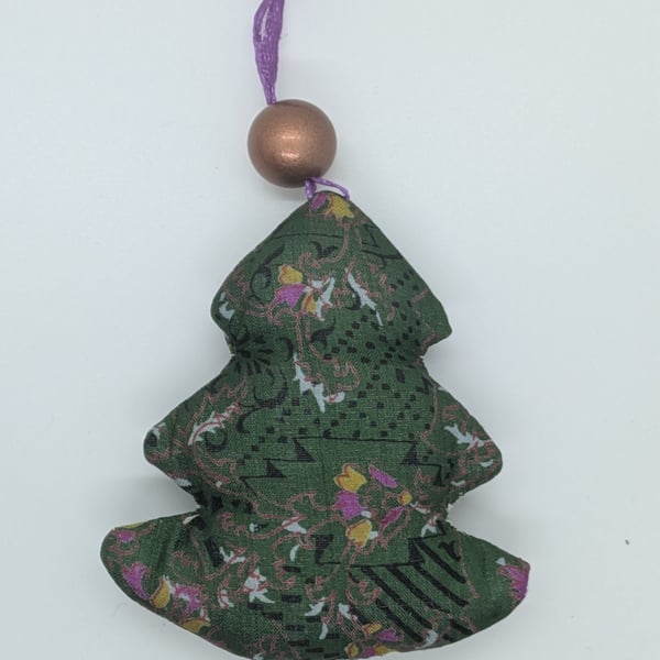 Sari silk Christmas tree 