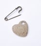 Speckled Eucalyptus 2 in 1 Worry Stone Brooch  - Image 3