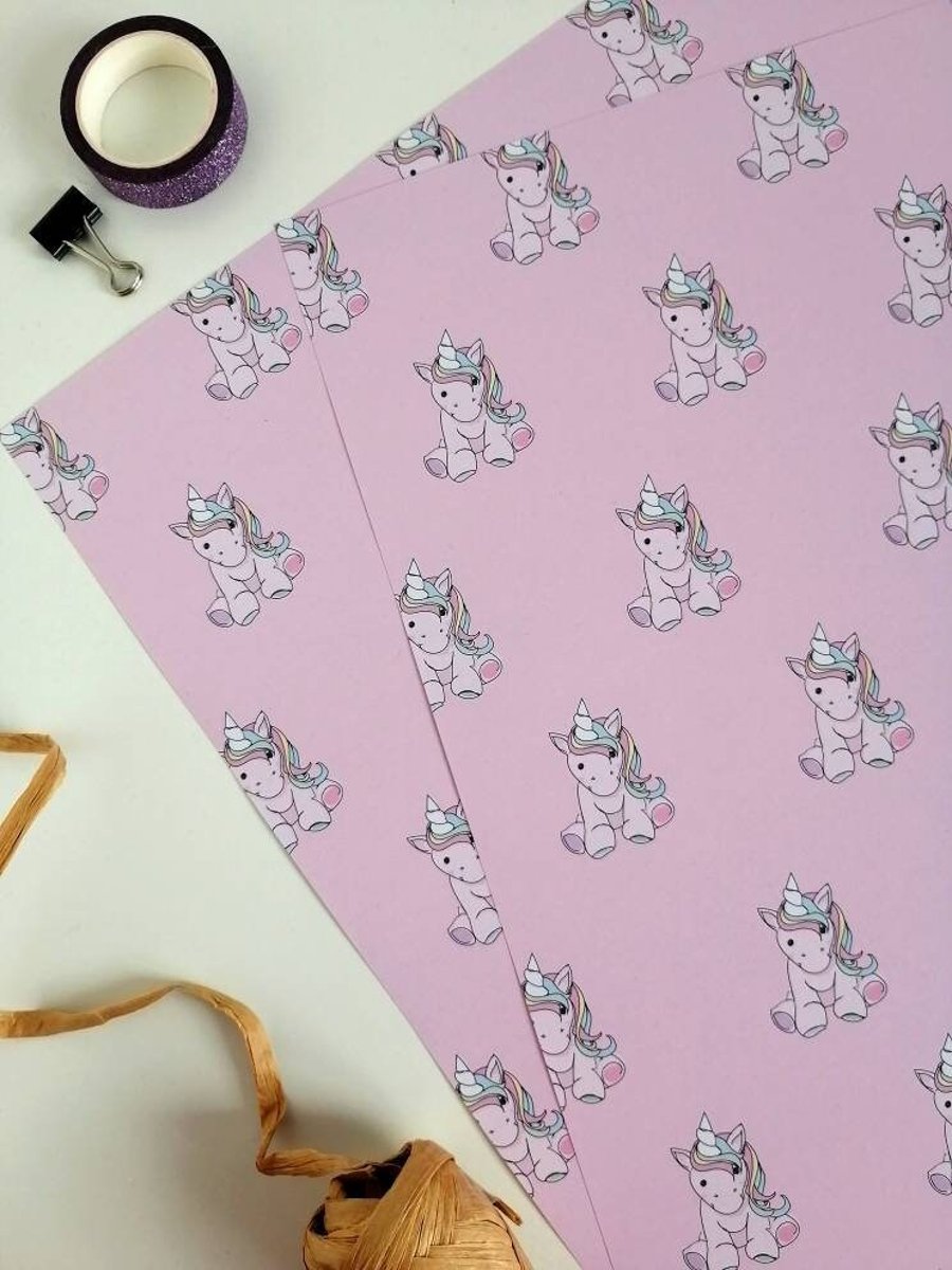 Unicorn Gift Wrap, Wrapping Paper, unicorns wrapping paper, unicorns gift wrap