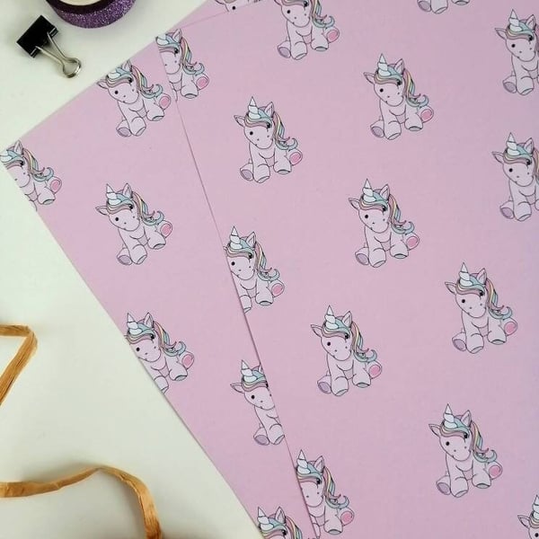 Unicorn Gift Wrap, Wrapping Paper, unicorns wrapping paper, unicorns gift wrap