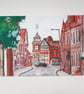 Sutton Coldfield watercolour A5 print - Image 3