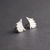 Little hedgehog silver studs