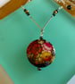 Vintage Flower Bead Necklace. - Image 3