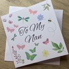Nan Birthday Card, Nanny Birthday Card, Card for Grandma