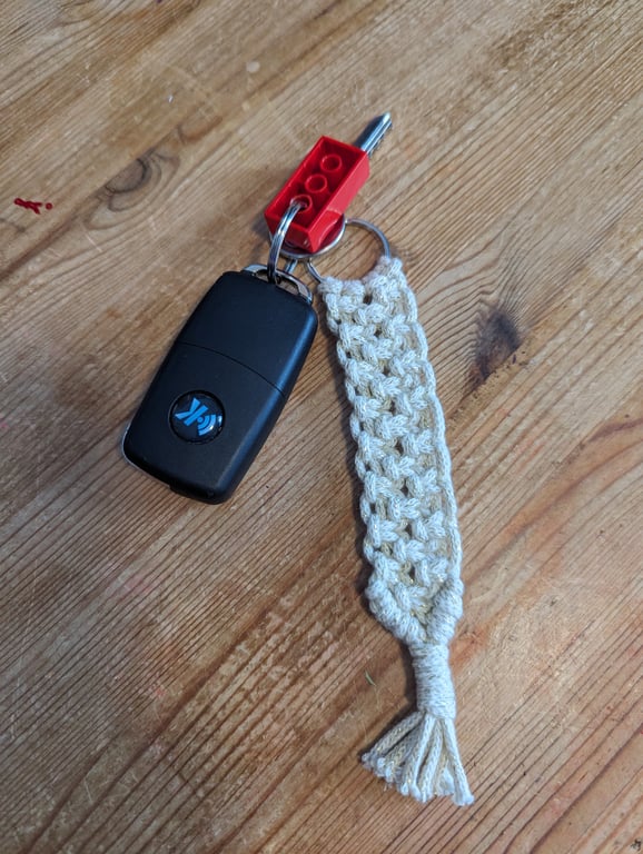 Macrame keyring