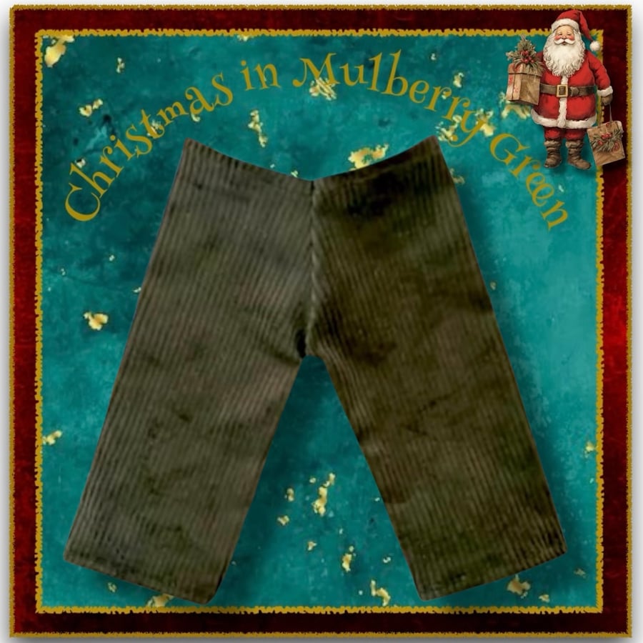 Olive Green Corduroy Trousers