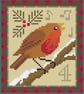 094D Cross Stitch 12 days of Christmas carol, 4th Day Four Calling Birds mini  - Image 4