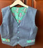 Child's Football Men and Denim Waistcoat 