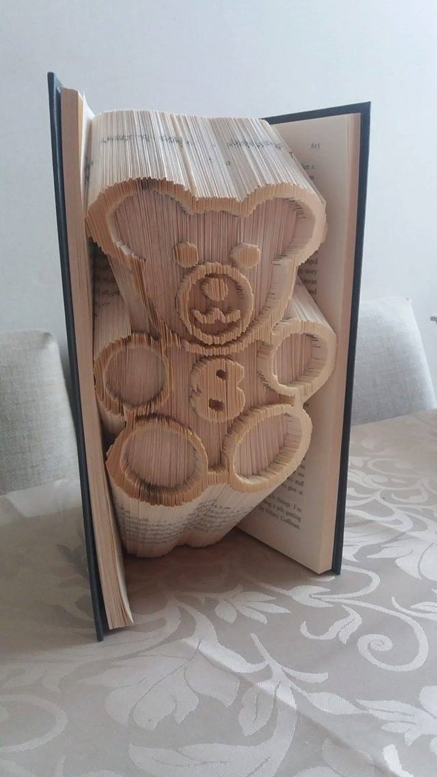 Alphabear Number 8 CUT & FOLD Book Folding Pattern - EMAILED PDF PATTERN