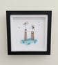 Handmade Sea Glass Sailing Boat Wall Art - Coastal Decor - Nautical Gift