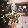 MINI Christmas Sparkles Fused Glass Star