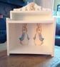 Wooden Bookcase Shelf Display Unit Made Using Peter Rabbit Beatrix Potter Design - Image 3