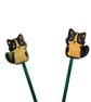 Stitch stoppers for knitting needles in cat breed shapes , silicone - Image 10