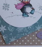 Penguin With Fishing Rod Christmas Card - Christmas Kisses - Image 3