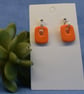 Small Rectangle Drop Earrings - Image 7