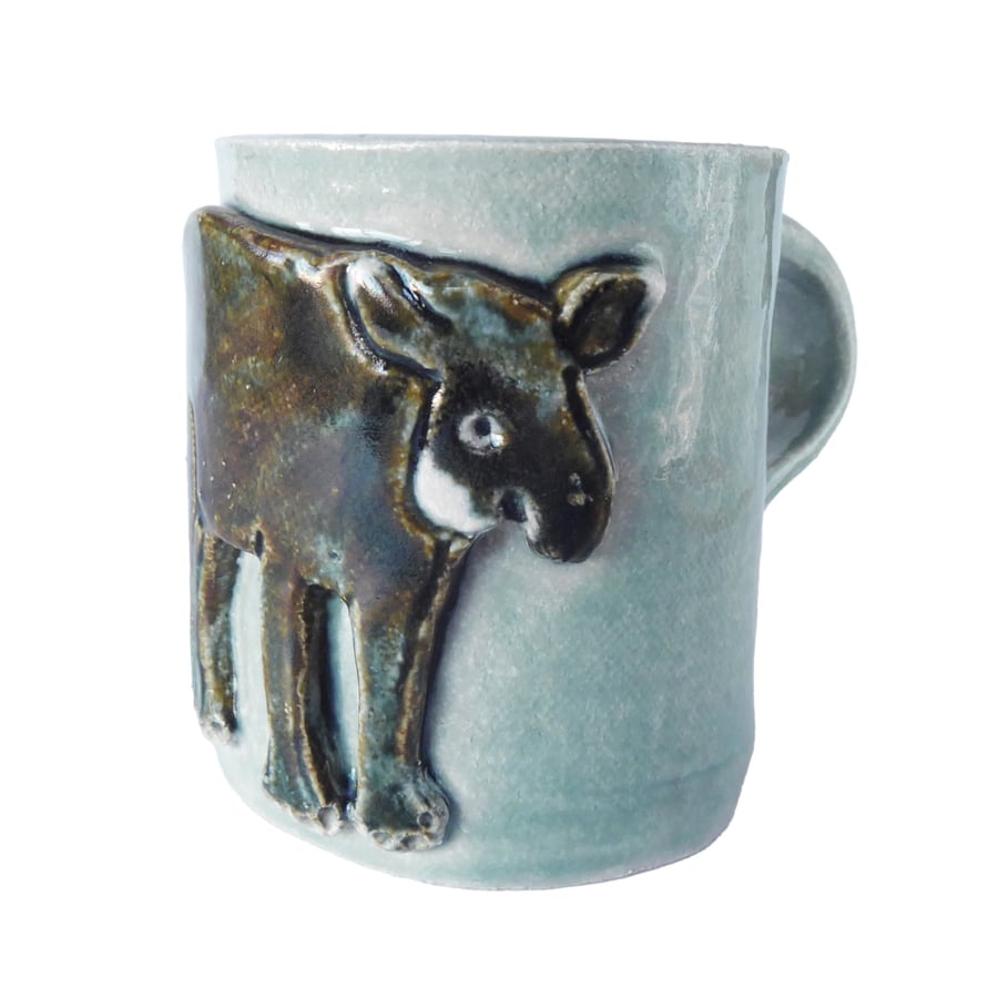 Tapir Stoneware Mug - Hand Built Pottery