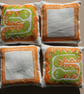 Handprinted Snake Lavender Bag - Image 8