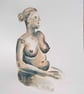 Female Nude Original Watercolour Art Painting  - Image 1