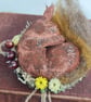 Handmade sleepy squirrel soft sculpture textile art. - Image 3